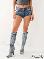 Enlightened Pocket Stitched Denim Short