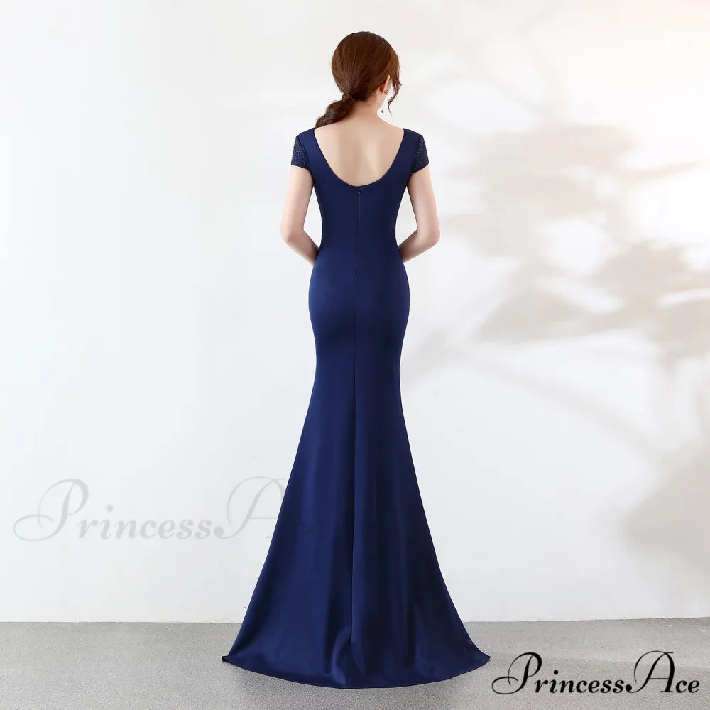 Eremi slim fit Charming long fishtail dress