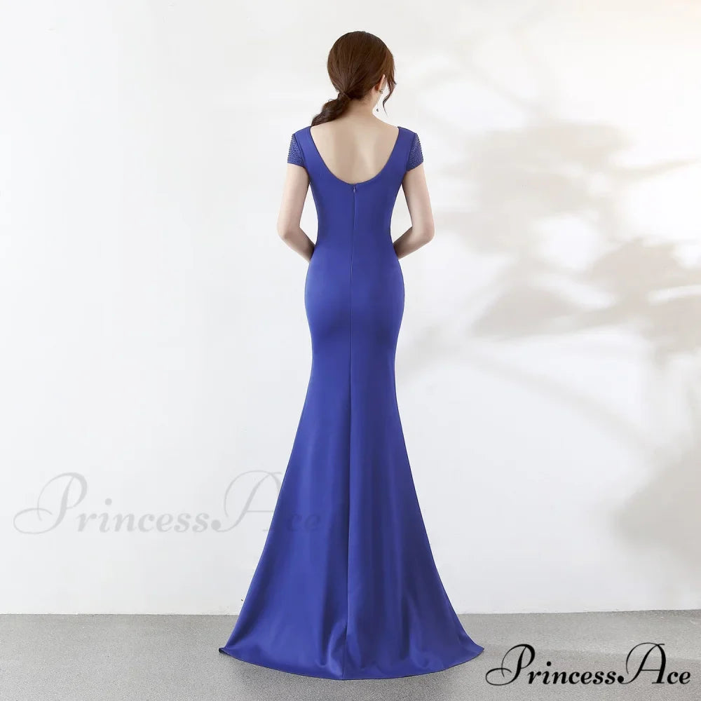 Eremi slim fit Charming long fishtail dress