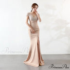 Eremi slim fit Charming long fishtail dress