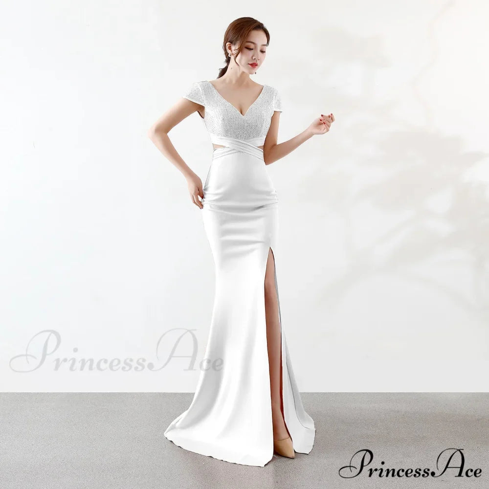 Eremi slim fit Charming long fishtail dress