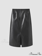 Eternity Nightshade Graceful PU Leather Skirt