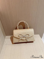 European American Sparkling Bow Link Purse