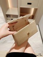 European American Sparkling Bow Link Purse