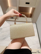 European American Sparkling Bow Link Purse