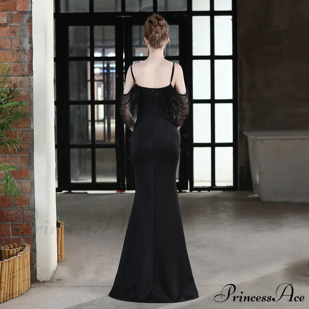 Evelyn V-Neck Off The Graceful Shoulder Mermaid Prom Dress