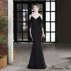Evelyn V-Neck Off The Graceful Shoulder Mermaid Prom Dress
