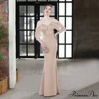 Evelyn V-Neck Off The Graceful Shoulder Mermaid Prom Dress