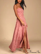 Evening Gown Strapless Slim Graceful Fit Slit Maxi Dress