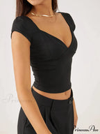 Everyday Cap Graceful Sleeve Crop Shirt