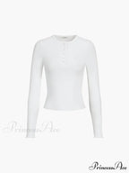 Everyday Rib Graceful Long Sleeve Top