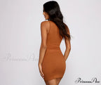 Everyday Slay Ribbed Charming Knit Mini Dress