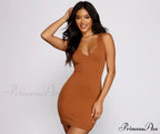 Everyday Slay Ribbed Charming Knit Mini Dress