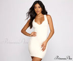 Everyday Slay Ribbed Charming Knit Mini Dress