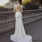 Extended Sleeve French Royalty Wedding Gown