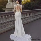 Extended Sleeve French Royalty Wedding Gown