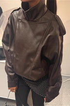 Vintage Collared Long Sleeve Jacket