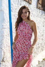 Floral Print Midi Bodycon Floral Dress