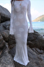 Sexy Mermaid Flare Sleeve Boho Dress