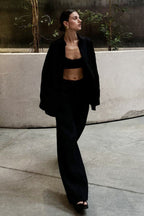 Cotton Loose Long Sleeve Blouse & Pants Set