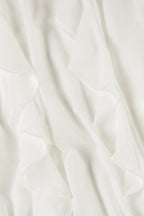 Ruffled Asymmetrical Midi Skirt