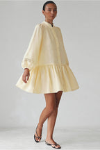 Fitted Ruched Cardigan Style Boho Dress