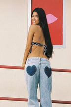 Polka Dot Backless Halter Crop Top