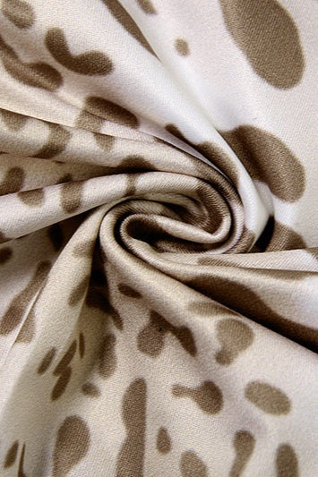 Printed Halter Tie Deep V Neck Mini Dress