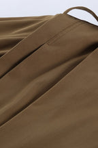 Pleated Collar Long Sleeve Jacket