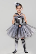 Striped Skeleton Kid Halloween Costume