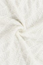 Textured Knit Off Shoulder Boho Dress