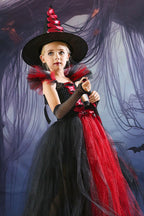 Tulle Witch Dress Kid Halloween Costume