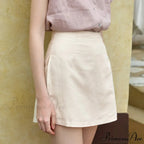 Fabric Double-Layer Separated Skirt