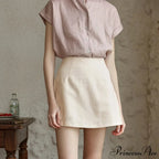 Fabric Double-Layer Separated Skirt