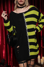 Halloween Loose Stripe Sweater