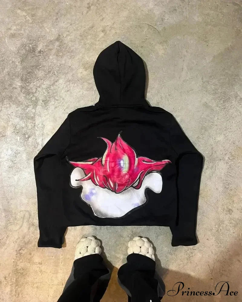 Fall Enjoyment Design Printed Hoodie