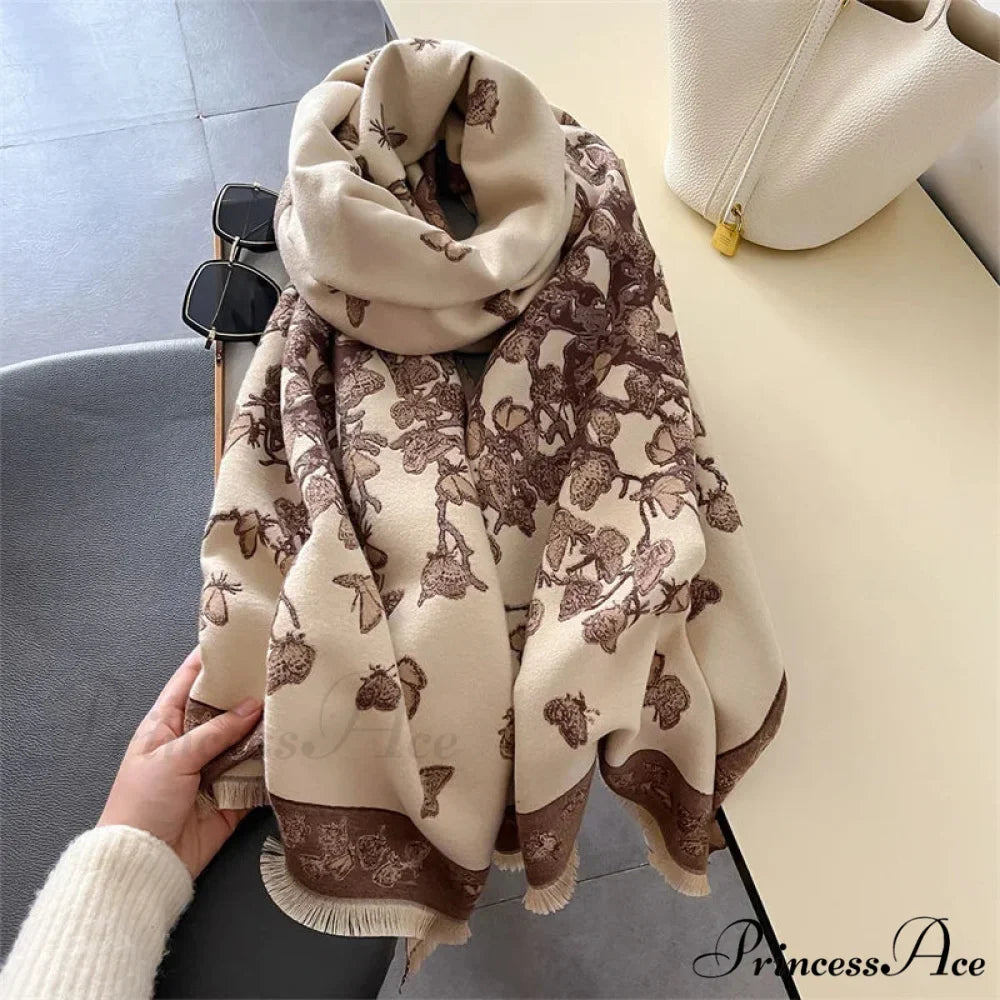 Fall Pashmina Cashmere Scarf