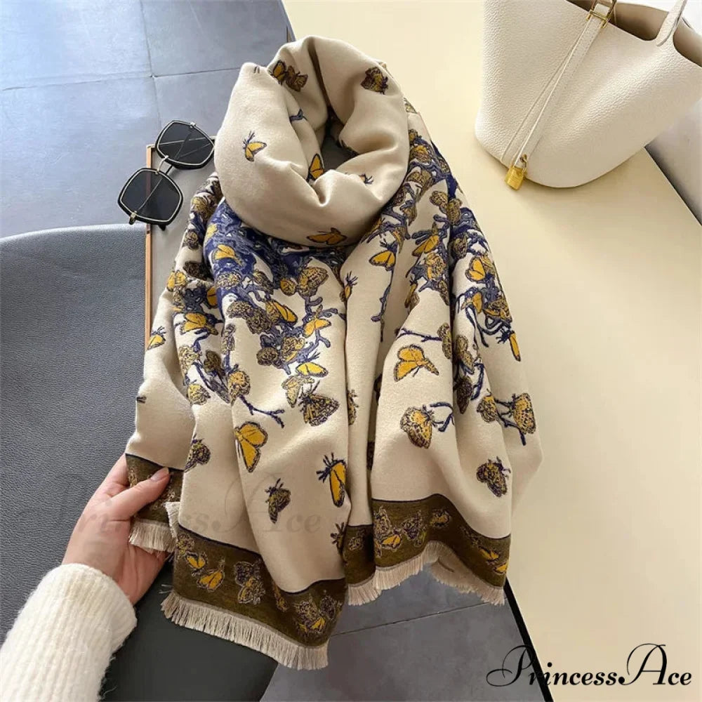 Fall Pashmina Cashmere Scarf