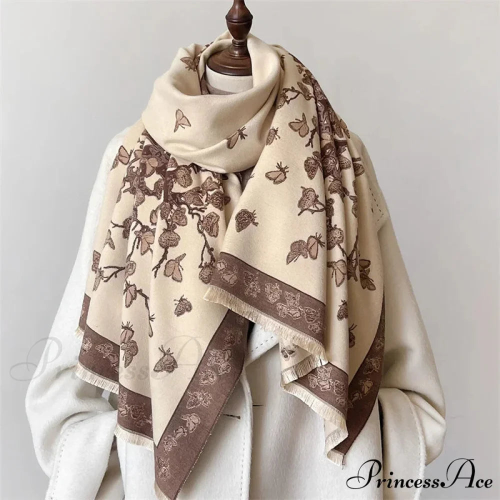 Fall Pashmina Cashmere Scarf