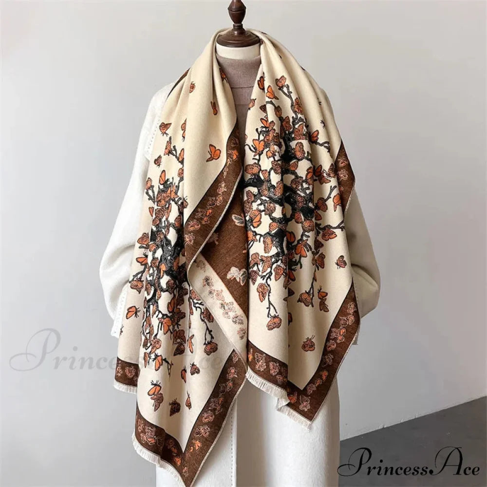 Fall Pashmina Cashmere Scarf