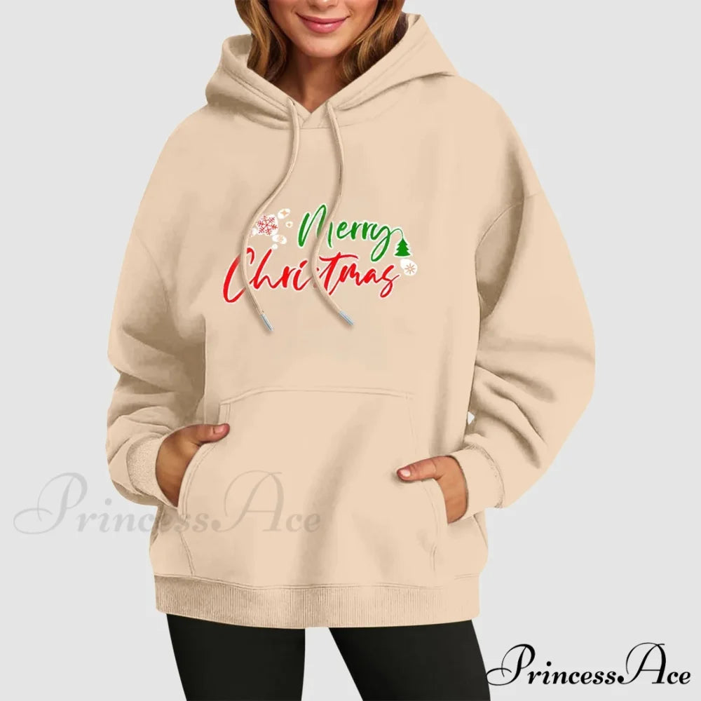 Fall Winter Funny Cute Kangaroo Pocket Long Sleeve Girl's Christmas Hoodie