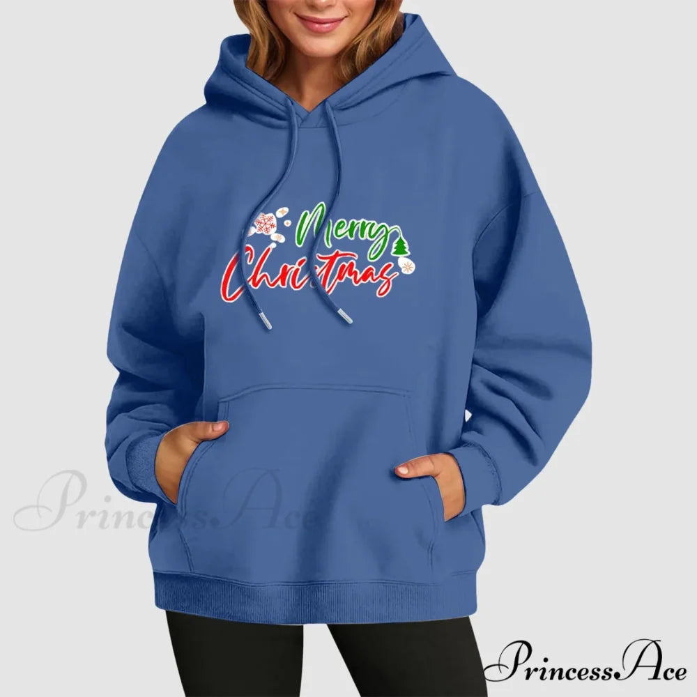 Fall Winter Funny Cute Kangaroo Pocket Long Sleeve Girl's Christmas Hoodie