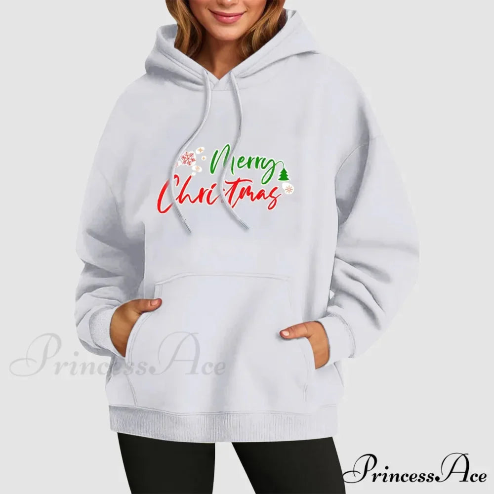 Fall Winter Funny Cute Kangaroo Pocket Long Sleeve Girl's Christmas Hoodie