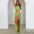 Fashion Asymmetric Sleeveless Maxi Dress