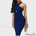 Fashion Backless Bodycon Knee-length Party Dress