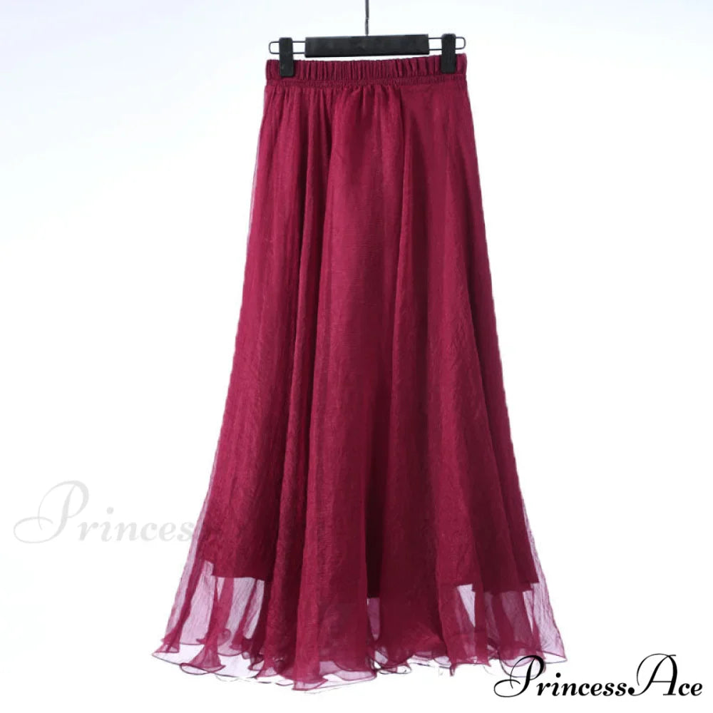 Fashion Chiffon Long Skirts