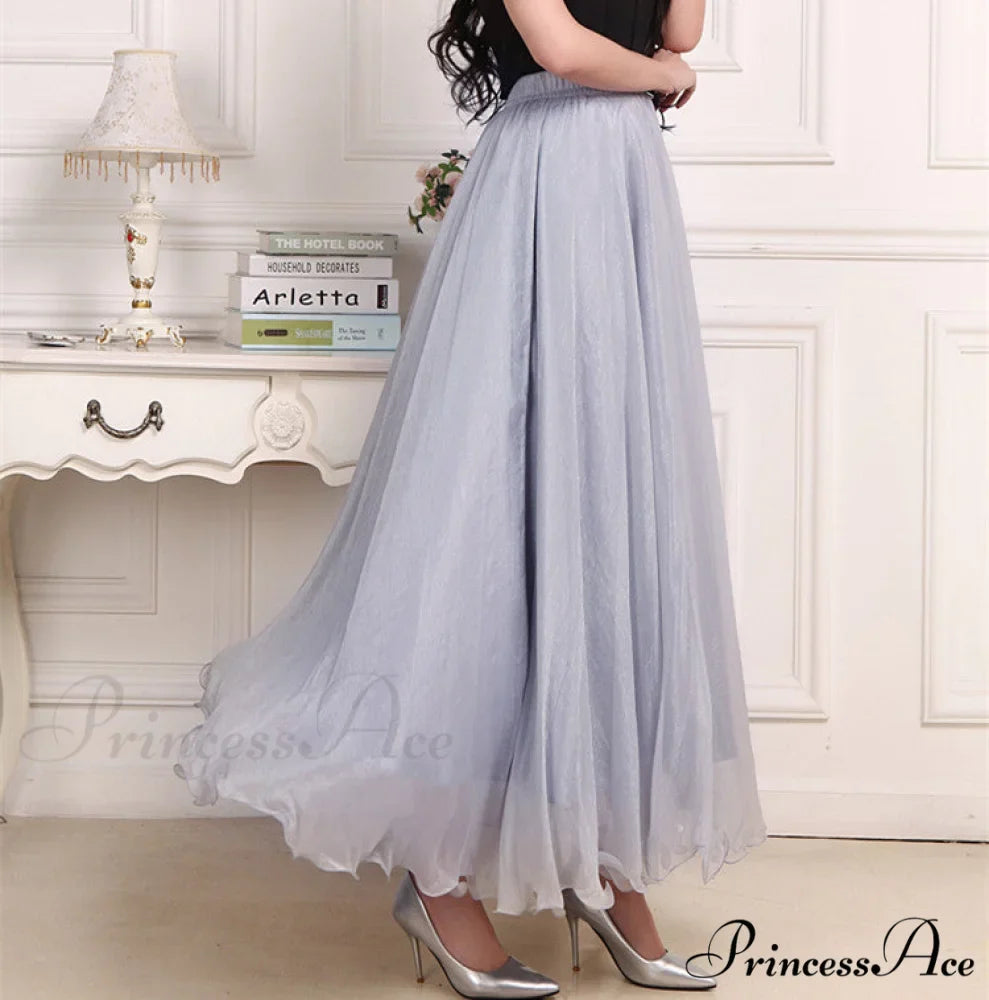 Fashion Chiffon Long Skirts