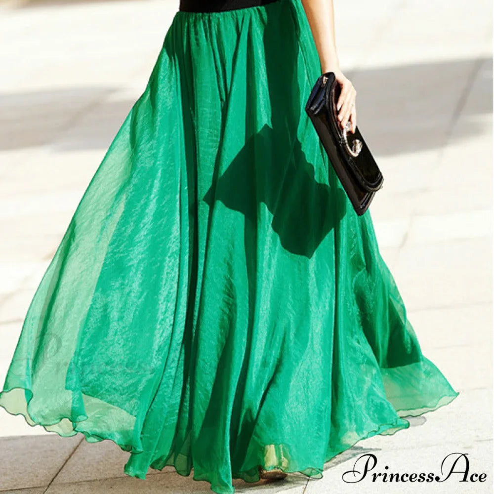 Fashion Chiffon Long Skirts