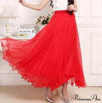 Fashion Chiffon Long Skirts