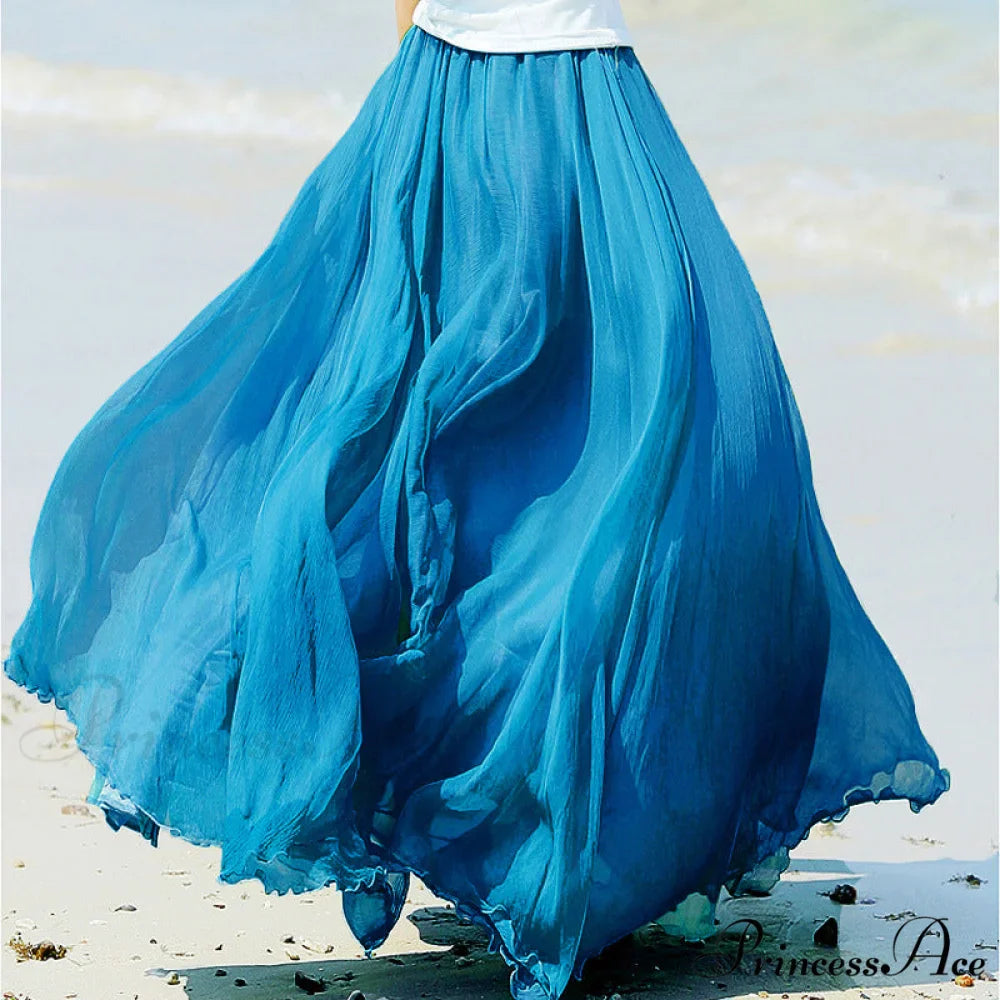 Fashion Chiffon Long Skirts